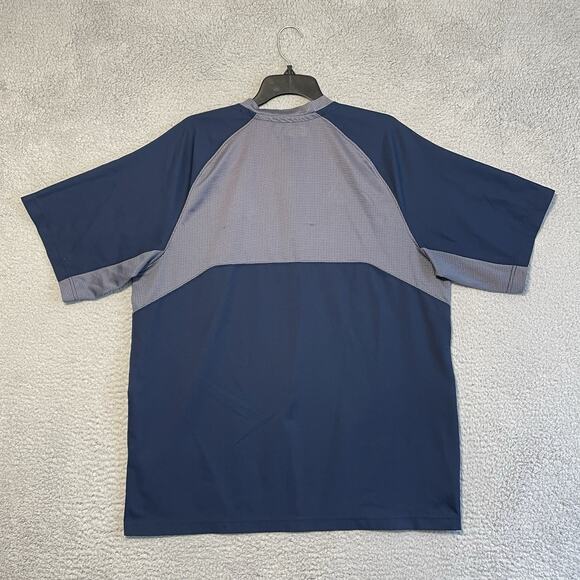 ADIDAS ATLANTA BRAVES WARMUP JACKET Blue GRAY MENS Large - Picture 15 of 16